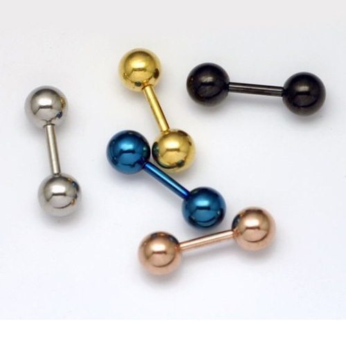 Retro-3-4-5-mm-Men-s-Stainless-Steel-Ball-Barbell-Ear-Piercing-Studs-Earrings-Black